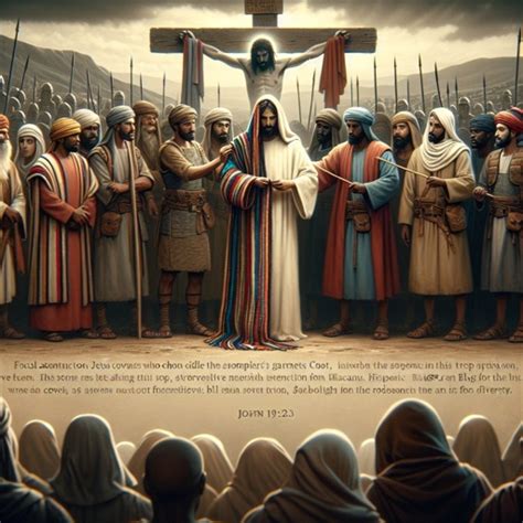 soldiers divided up jesus clothes|John 19:23 When the soldiers had crucified Jesus, they divided His.